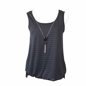 ALYX Stripe Sleeveless Connected‎ Necklace Tank Top
